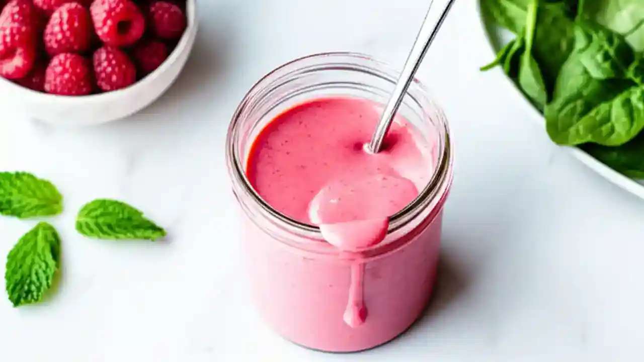 Year-Round Raspberry Vinaigrette: Vegan, Keto & Sugar-Free